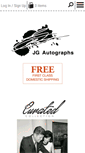 Mobile Screenshot of jgautographs.com